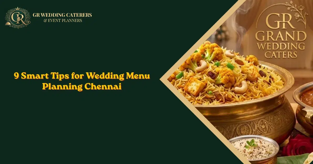 Intimate wedding catering Chennai with elegant food arrangement for a small celebration